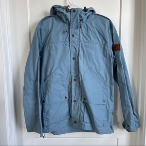 Mens Penfield Baby Blue Durable Weatherproof Zip Up Jacket